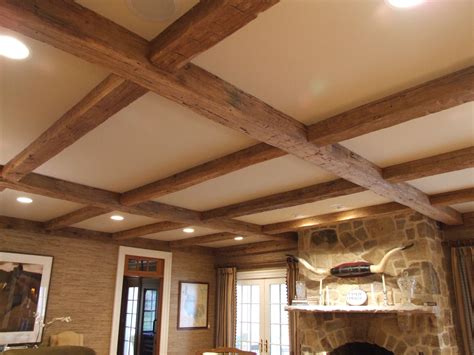 real wood ceiling beams